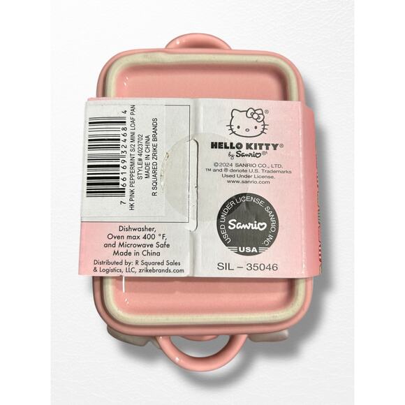 NEW Hello Kitty Ceramic Mini Loaf Pans- 2 Pack - Picture 4 of 6